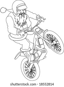 Noel Trial moto bike outline