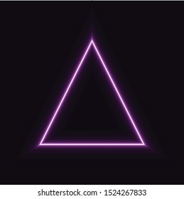 
noen triangle glowing abstract geometric pattern for banner and advertisements.