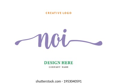 NOI lettering logo is simple, easy to understand and authoritative
