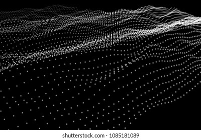 Noise abstract background on black color. Sound equalizer music waves. Wave background equalizer. Vector concept.