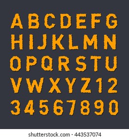 Noise Alphabet. Vector