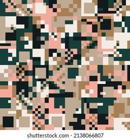 Lärm Art digitale Grafik Muster mit Vektorabstrakten Formen und generativen geometrischen Formen, nützlich für Web-Hintergrund, Poster-Art Design, Magazin-Titelseite, Tapete, Cover-Kunstwerke.