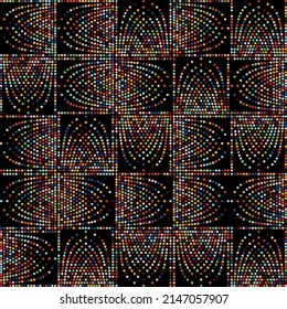Noise Art digital graphics pattern made with vector abstract forms and generative geometric shapes, useful for web background, poster art design, magazine front page, wall print, cover artwork.