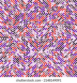 Noise Art digital graphics pattern made with vector abstract forms and generative geometric shapes, useful for web background, poster art design, magazine front page, wall print, cover artwork.