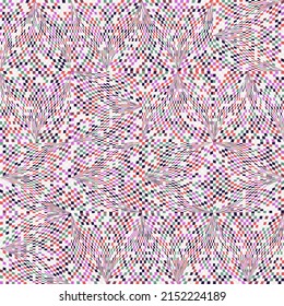 Noise Art digital graphics pattern made with vector abstract forms and generative geometric shapes, useful for web background, poster art design, magazine front page, wall print, cover artwork.