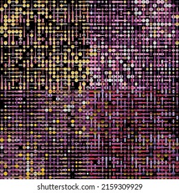 Noise Art digital graphics pattern made with vector abstract forms and generative geometric shapes, useful for web background, poster art design, magazine front page, wall print, cover artwork.