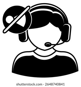 Noise Canceling Headphones icon represented by Noise Canceling Headphones Black Filled style.