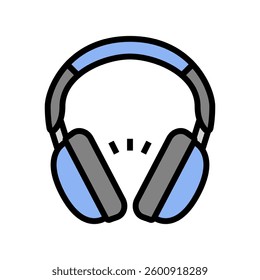 noise canceling headphones smart home color icon vector. noise canceling headphones smart home sign. isolated symbol illustration