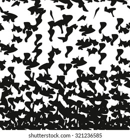 Noise flecked texture. Seamless pattern. Vector background