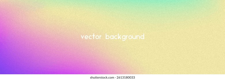 Noise Gradient Background. Abstract Grainy Bg In Pink, Purple And Blue Colors. Iridescent Hologram. Pearlescent Holographic Texture With Rainbow Foil. Dust Overlay On Aesthetic Summer Wall