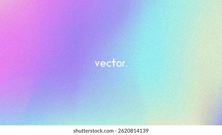 Fondo de gradiente de ruido. Abstractas Bolso Granulado En Colores Rosa, Púrpura Y Azul. Holograma irisado. Textura Holográfica Perlescente Con Lámina De Arco Iris. Luz Fluorescente En Mezcla De Papel Suave