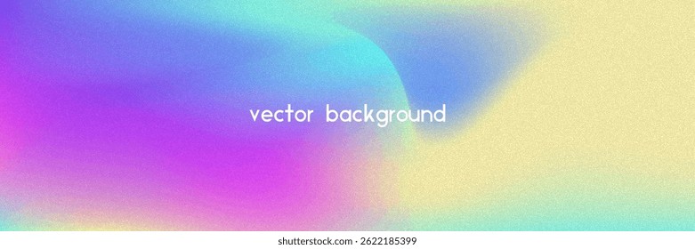 Fondo de gradiente de ruido. Abstractas Bolso Granulado En Colores Rosa, Púrpura Y Azul. Holograma irisado. Textura Holográfica Perlescente Con Lámina De Arco Iris. Cubierta lisa del cromo con el neón vibrante