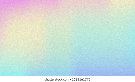 Fondo de gradiente de ruido. Abstractas Bolso Granulado En Colores Rosa, Púrpura Y Azul. Holograma irisado. Textura Holográfica Perlescente Con Lámina De Arco Iris. Gradación Suave En Tinta Fluorescente