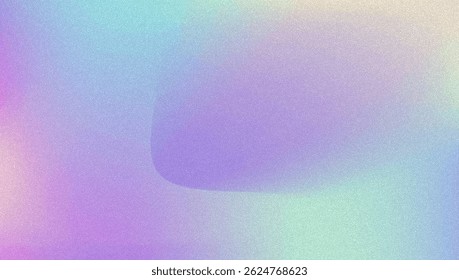 Fondo de gradiente de ruido. Abstractas Bolso Granulado En Colores Rosa, Púrpura Y Azul. Holograma irisado. Textura Holográfica Perlescente Con Lámina De Arco Iris. Luz Fluorescente En Mezcla De Papel Suave