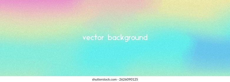 Noise Gradient Background. Abstract Grainy Bg In Pink, Purple And Blue Colors. Iridescent Hologram. Pearlescent Holographic Texture With Rainbow Foil. Ink Effect With Watercolor Cloud Wave
