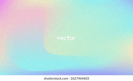 Fundo de gradiente de ruído. Abstrato Bg Granulado Nas Cores Rosa, Roxa E Azul. Holograma Iridescente. Textura Holográfica Pearlescente Com Folha De Arco-Íris. Foto De Filme Moderno Com Poeira Fluorescente