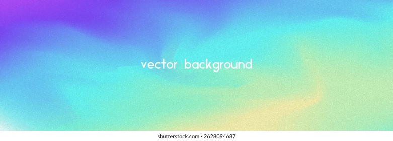 Fundo de gradiente de ruído. Abstrato Bg Granulado Nas Cores Rosa, Roxa E Azul. Holograma Iridescente. Textura Holográfica Pearlescente Com Folha De Arco-Íris. Fundo de cromo com efeito de fluido de pérola