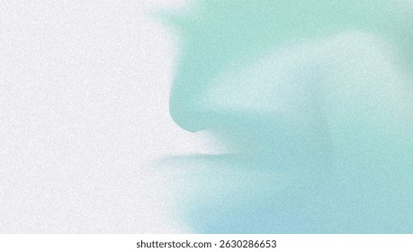 Fundo de gradiente de ruído. Abstrato Bg Granulado Nas Cores Rosa, Roxa E Azul. Holograma Iridescente. Textura Holográfica Pearlescente Com Folha De Arco-Íris. Forma de Metal na moda com Gradação de Pastel