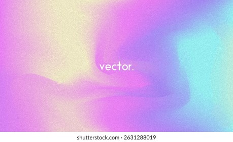Fondo de gradiente de ruido. Abstractas Bolso Granulado En Colores Rosa, Púrpura Y Azul. Holograma irisado. Textura Holográfica Perlescente Con Lámina De Arco Iris. Luz Fluorescente En Mezcla De Papel Suave