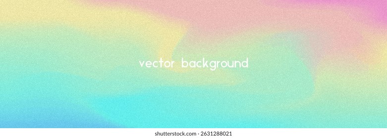 Noise Gradient Background. Abstract Grainy Bg In Pink, Purple And Blue Colors. Iridescent Hologram. Pearlescent Holographic Texture With Rainbow Foil. Grunge Blur Backdrop In Silver Mesh