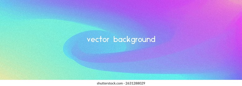 Noise Gradient Background. Abstract Grainy Bg In Pink, Purple And Blue Colors. Iridescent Hologram. Pearlescent Holographic Texture With Rainbow Foil. Dynamic Plastic Glow And Neon Flow