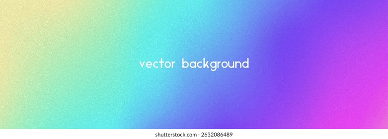 Noise Gradient Background. Abstract Grainy Bg In Pink, Purple And Blue Colors. Iridescent Hologram. Pearlescent Holographic Texture With Rainbow Foil. Ink Effect With Watercolor Cloud Wave