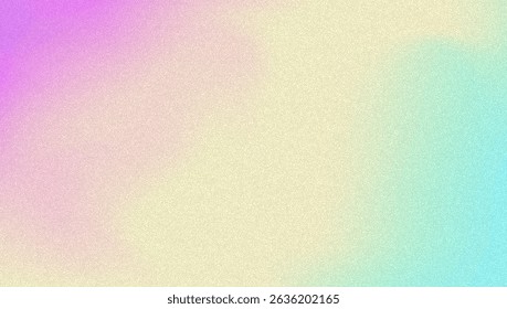 Noise Gradient Background. Abstract Grainy Bg In Pink, Purple And Blue Colors. Iridescent Hologram. Pearlescent Holographic Texture With Rainbow Foil. Aesthetic Paint Wave With Plastic Flow