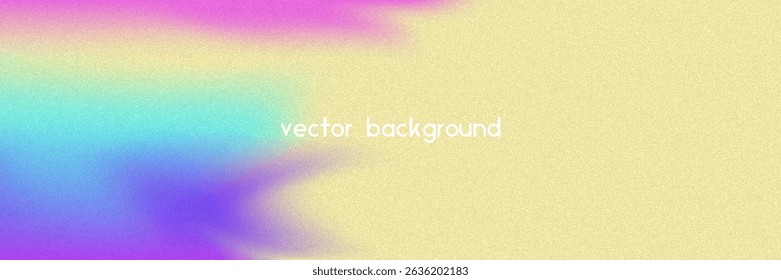 Noise Gradient Background. Abstract Grainy Bg In Pink, Purple And Blue Colors. Iridescent Hologram. Pearlescent Holographic Texture With Rainbow Foil. Liquid Paint Wave With Elegant Shine