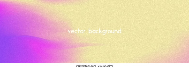 Noise Gradient Background. Abstract Grainy Bg In Pink, Purple And Blue Colors. Iridescent Hologram. Pearlescent Holographic Texture With Rainbow Foil. Soft Wave Filter In 3d Vector Backdrop