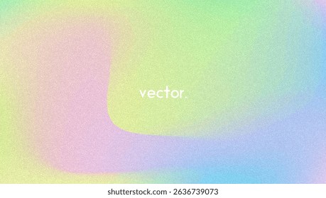 Noise Gradient Background. Abstract Grainy Bg In Pink, Purple And Blue Colors. Iridescent Hologram. Pearlescent Holographic Texture With Rainbow Foil. Aesthetic Silver Glow On Mesh Paper