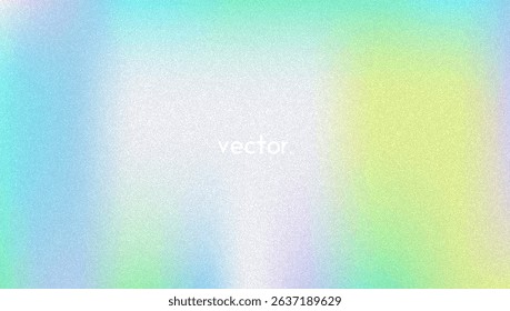 Noise Gradient Background. Abstract Grainy Bg In Pink, Purple And Blue Colors. Iridescent Hologram. Pearlescent Holographic Texture With Rainbow Foil. Watercolour Splash In Pearl Mesh Style