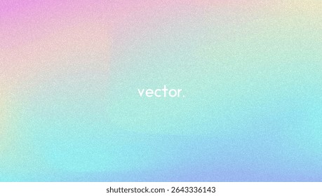 Fondo de gradiente de ruido. Abstractas Bolso Granulado En Colores Rosa, Púrpura Y Azul. Holograma irisado. Textura Holográfica Perlescente Con Lámina De Arco Iris. Foto de película moderna con polvo fluorescente