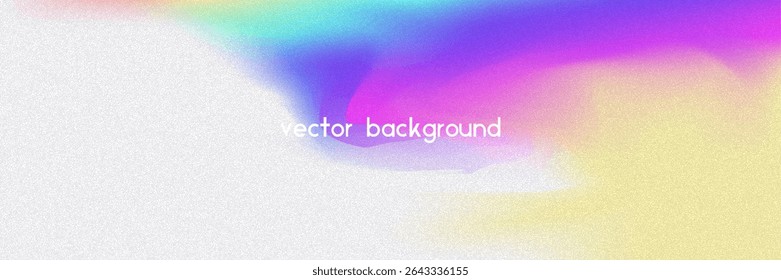Fondo de gradiente de ruido. Abstractas Bolso Granulado En Colores Rosa, Púrpura Y Azul. Holograma irisado. Textura Holográfica Perlescente Con Lámina De Arco Iris. Foto de película moderna con polvo fluorescente