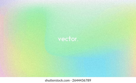 Noise Gradient Background. Abstract Grainy Bg In Pink, Purple And Blue Colors. Iridescent Hologram. Pearlescent Holographic Texture With Rainbow Foil. Soft Pastel Mesh With Neon Glow And Blur