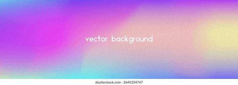 Fondo de gradiente de ruido. Abstractas Bolso Granulado En Colores Rosa, Púrpura Y Azul. Holograma irisado. Textura Holográfica Perlescente Con Lámina De Arco Iris. Salpicadura De Acuarela En Estilo De Malla De Perlas