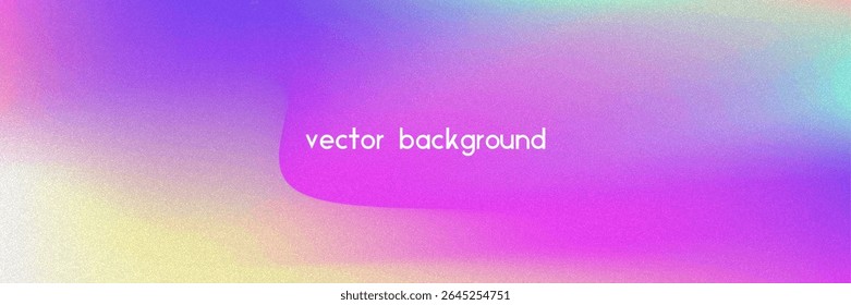 Fondo de gradiente de ruido. Abstractas Bolso Granulado En Colores Rosa, Púrpura Y Azul. Holograma irisado. Textura Holográfica Perlescente Con Lámina De Arco Iris. Viejo Filtrar De Película Sobre Fondo Pastel