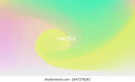 Rauschverlauf-Hintergrund Abstrakter, körniger BG in den Farben Rosa, Lila und Blau. Irisierendes Hologramm. Perlglanz holografische Textur mit Regenbogenfolie. Dynamischer Mesh Splash mit Aquarell Cloud