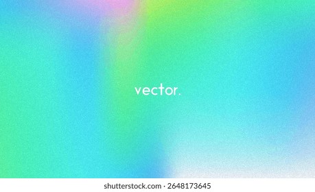 Fundo de gradiente de ruído. Abstrato Bg Granulado Nas Cores Rosa, Roxa E Azul. Holograma Iridescente. Textura Holográfica Pearlescente Com Folha De Arco-Íris. Fundo De Desfoque De Grunge Em Malha De Prata