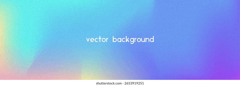 Fondo de gradiente de ruido. Abstractas Bolso Granulado En Colores Rosa, Púrpura Y Azul. Holograma irisado. Textura Holográfica Perlescente Con Lámina De Arco Iris. Viejo Filtrar De Película Sobre Fondo Pastel