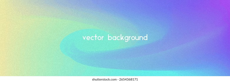 Noise Gradient Background. Abstract Grainy Bg In Pink, Purple And Blue Colors. Iridescent Hologram. Pearlescent Holographic Texture With Rainbow Foil. Chrome Backdrop With Pearl Fluid Effect