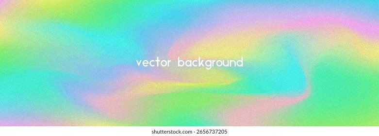 Fondo de gradiente de ruido. Abstractas Bolso Granulado En Colores Rosa, Púrpura Y Azul. Holograma irisado. Textura Holográfica Perlescente Con Lámina De Arco Iris. Fondo cromado con efecto de fluidos de perlas