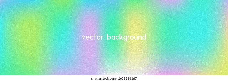 Fondo de gradiente de ruido. Abstractas Bolso Granulado En Colores Rosa, Púrpura Y Azul. Holograma irisado. Textura Holográfica Perlescente Con Lámina De Arco Iris. Superposición De Polvo En La Pared Estética De Verano
