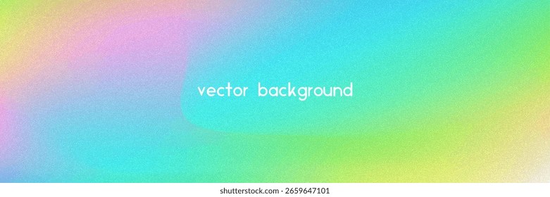 Noise Gradient Background. Abstract Grainy Bg In Pink, Purple And Blue Colors. Iridescent Hologram. Pearlescent Holographic Texture With Rainbow Foil. Aesthetic Paint Wave With Plastic Flow