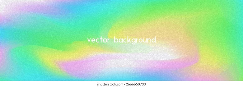 Fondo de gradiente de ruido. Abstractas Bolso Granulado En Colores Rosa, Púrpura Y Azul. Holograma irisado. Textura Holográfica Perlescente Con Lámina De Arco Iris. Transición de tinta sutil y destello suave