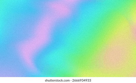 Fondo de gradiente de ruido. Abstractas Bolso Granulado En Colores Rosa, Púrpura Y Azul. Holograma irisado. Textura Holográfica Perlescente Con Lámina De Arco Iris. Papel de Antiguas con mezcla de salpicaduras de acuarela