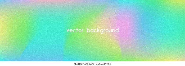 Fondo de gradiente de ruido. Abstractas Bolso Granulado En Colores Rosa, Púrpura Y Azul. Holograma irisado. Textura Holográfica Perlescente Con Lámina De Arco Iris. Efecto de quemadura de plástico con transición de neón