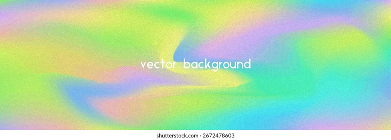 Fondo de gradiente de ruido. Abstractas Bolso Granulado En Colores Rosa, Púrpura Y Azul. Holograma irisado. Textura Holográfica Perlescente Con Lámina De Arco Iris. Fondo cromado con efecto de fluidos de perlas
