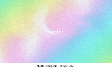 Fondo de gradiente de ruido. Abstractas Bolso Granulado En Colores Rosa, Púrpura Y Azul. Holograma irisado. Textura Holográfica Perlescente Con Lámina De Arco Iris. Pared moderna de la foto con el chapoteo suave
