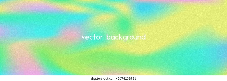 Fondo de gradiente de ruido. Abstractas Bolso Granulado En Colores Rosa, Púrpura Y Azul. Holograma irisado. Textura Holográfica Perlescente Con Lámina De Arco Iris. Transición de tinta sutil y destello suave