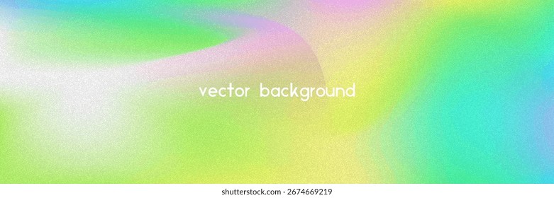 Fondo de gradiente de ruido. Abstractas Bolso Granulado En Colores Rosa, Púrpura Y Azul. Holograma irisado. Textura Holográfica Perlescente Con Lámina De Arco Iris. Efecto de quemadura de plástico con transición de neón